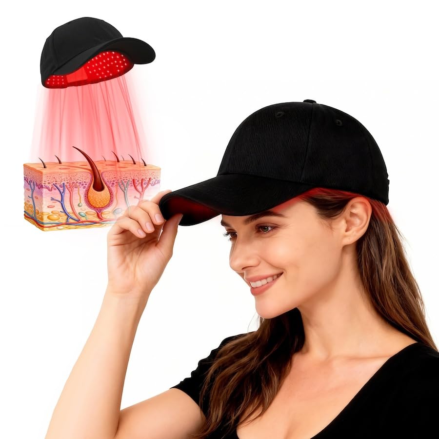 AUTOPDR  Red Light Therapy for Hair, Laser Cap, Red Light Therapy Hat | Cordless Hair Care for Home & Travel, for Hair Loss, for Hair Growth, , Hair Loss Treatments