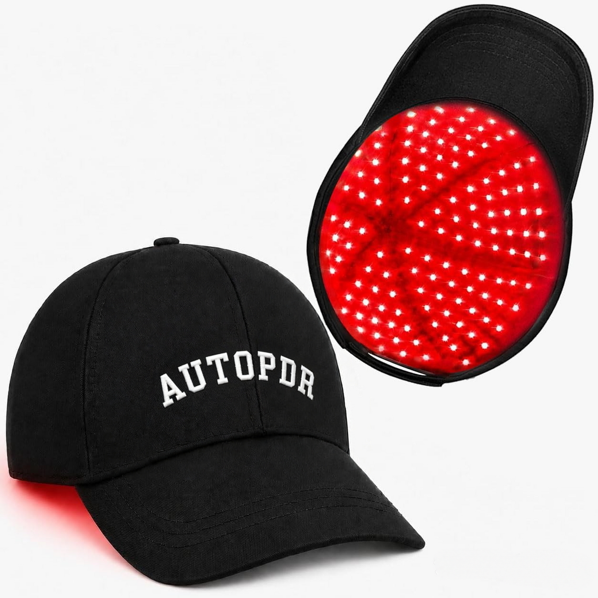 AUTOPDR  Red Light Therapy for Hair Growth,528 Total Light Emitters,Full-Scalp Coverage,Laser Hair Growth Cap for Men & Women,Black