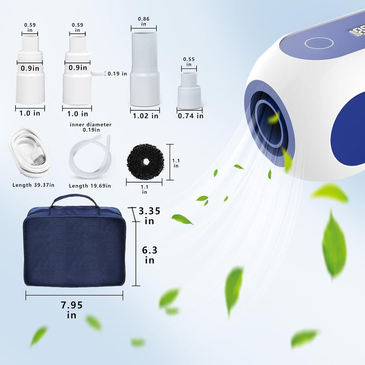 AUTOPDR  Time-Saving & Waterless Household Cleaner Machine, One-Step Start for Tubes | Masks & Small Spaces, Comes with Storage & Travel Bag, Completely Waterless Design