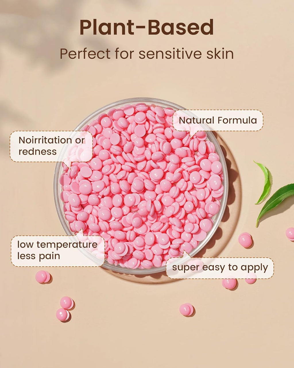 CharJenPro Set Waxing Set Wax Hair Removal Face Body: Wax Machine Wax Warmer with Silicone Bowl, 400 g Wax for Hair Removal, Warm Wax Hair Removal Set