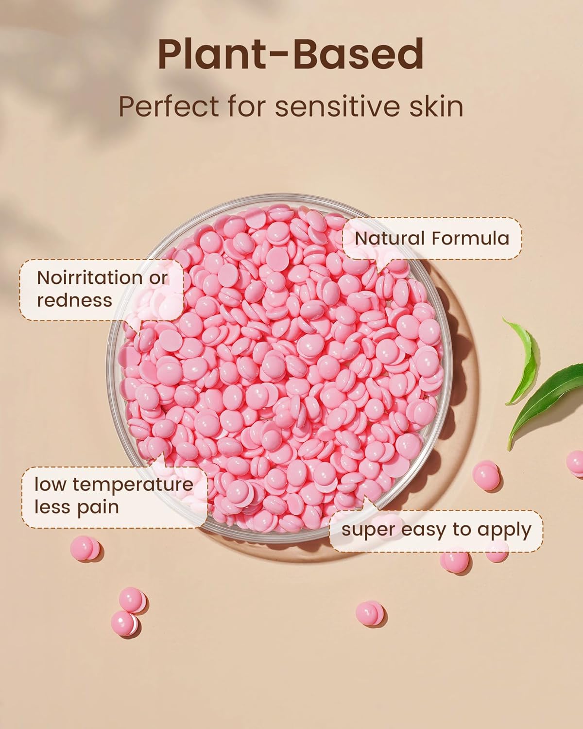 CharJenPro Set Waxing Set Wax Hair Removal Face Body: Wax Machine Wax Warmer with Silicone Bowl, 400 g Wax for Hair Removal, Warm Wax Hair Removal Set