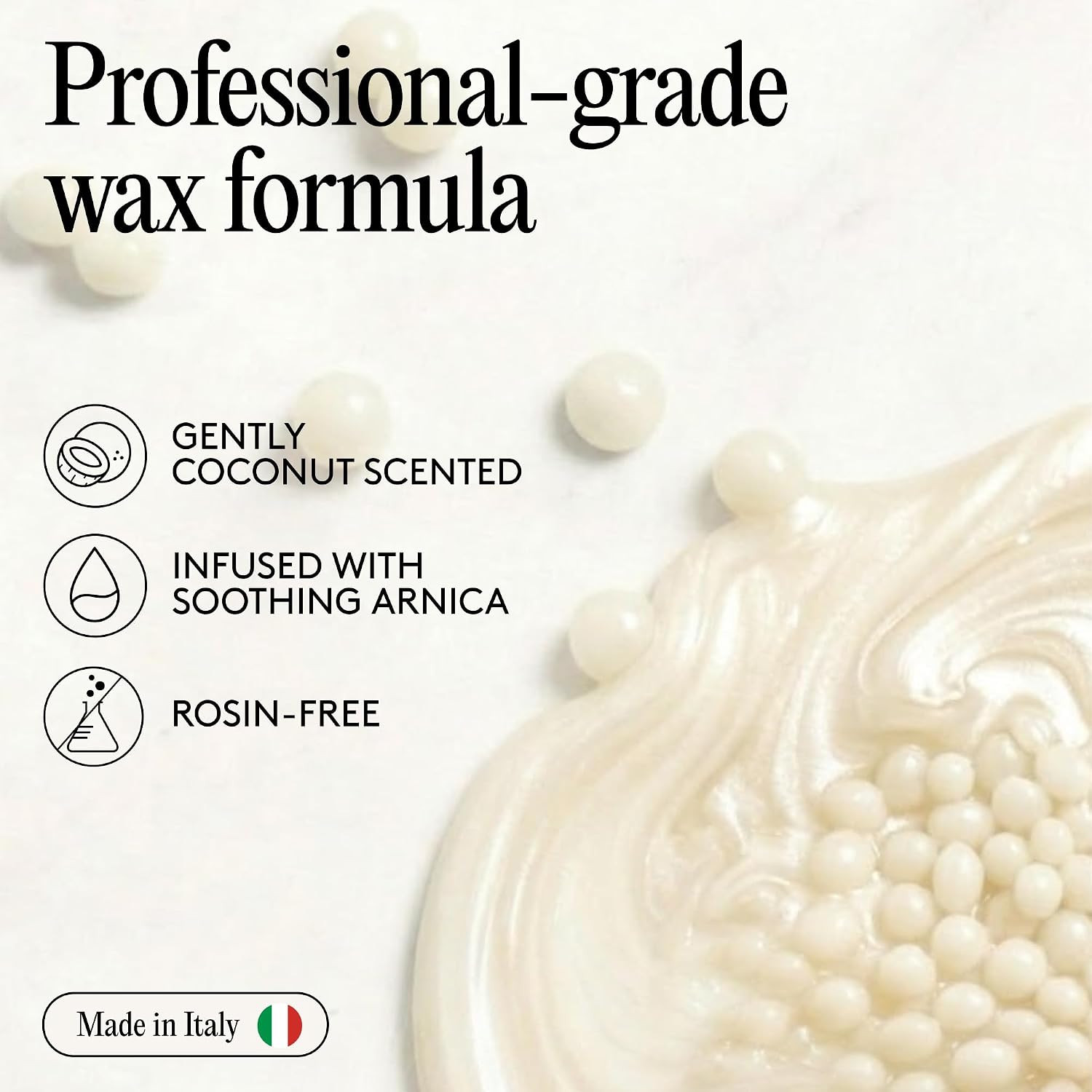 CharJenPro Professional Waxing Kit for Women & Men – Electric Wax Pot Heater, 100 Spatulas & 500g Premium Italian Stripless Hard Wax Beads – Complete Hair Removal Set (Coconut & Arnica)
