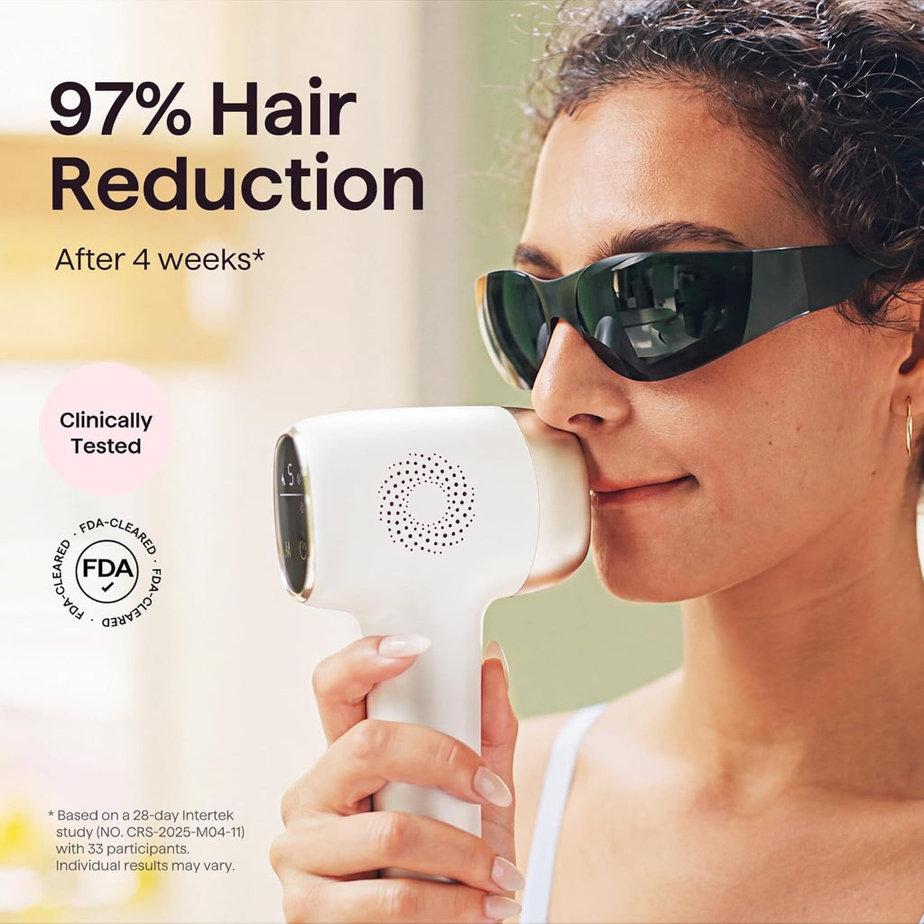 AUTOPDR  Laser Hair Removal,Bare It with Precision Roller for Full Body | Long-Lasting & Painless, 24J Dual-Pulse & Ice Cooling, At-Home Use for Women and Men, Corded