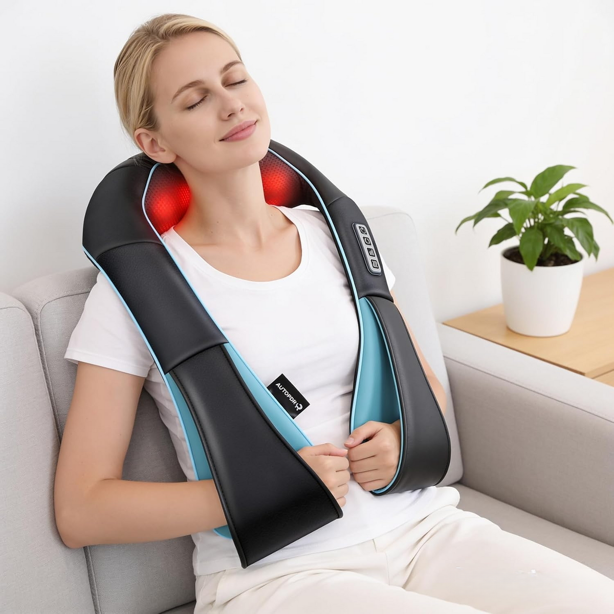 AUTOPDR Women Men Gifts, Shiatsu Back Shoulder & Neck Massager with Heat | Electric Deep Tissue 4D Kneading Massage, Best Gifts for Mom Dad Wife Husband her Him, Christmas, Birthday (NOT Cordless)