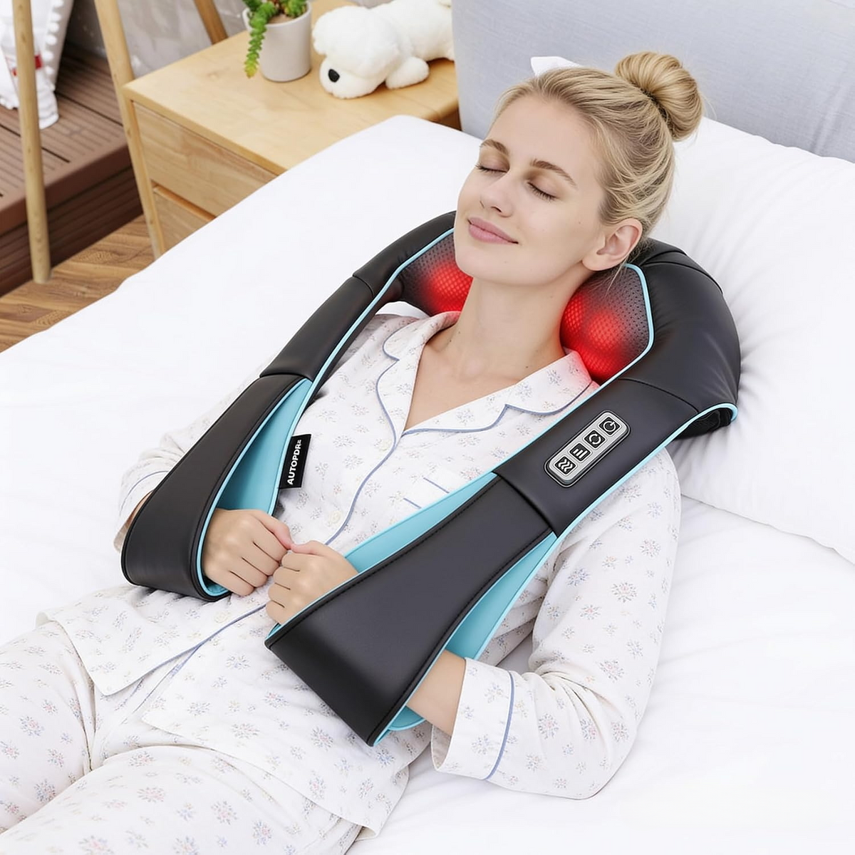 AUTOPDR Women Men Gifts, Shiatsu Back Shoulder & Neck Massager with Heat | Electric Deep Tissue 4D Kneading Massage, Best Gifts for Mom Dad Wife Husband her Him, Christmas, Birthday (NOT Cordless)