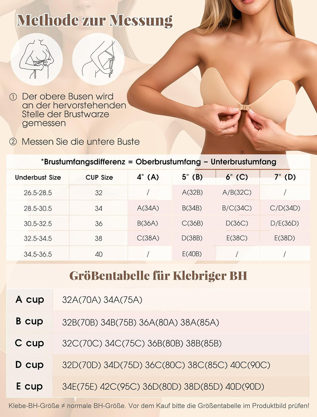 CharJenPro Klebe BH Push up Ohne Träger Unsichtbarer Trägerloser BH Sticky Bra zum Kleben Rückenfreier Klebe-BHS Trägerlos Klebebh Damen große Brust Klebepads kleine brüste für Rückenfreies Kleid und Brautkleid