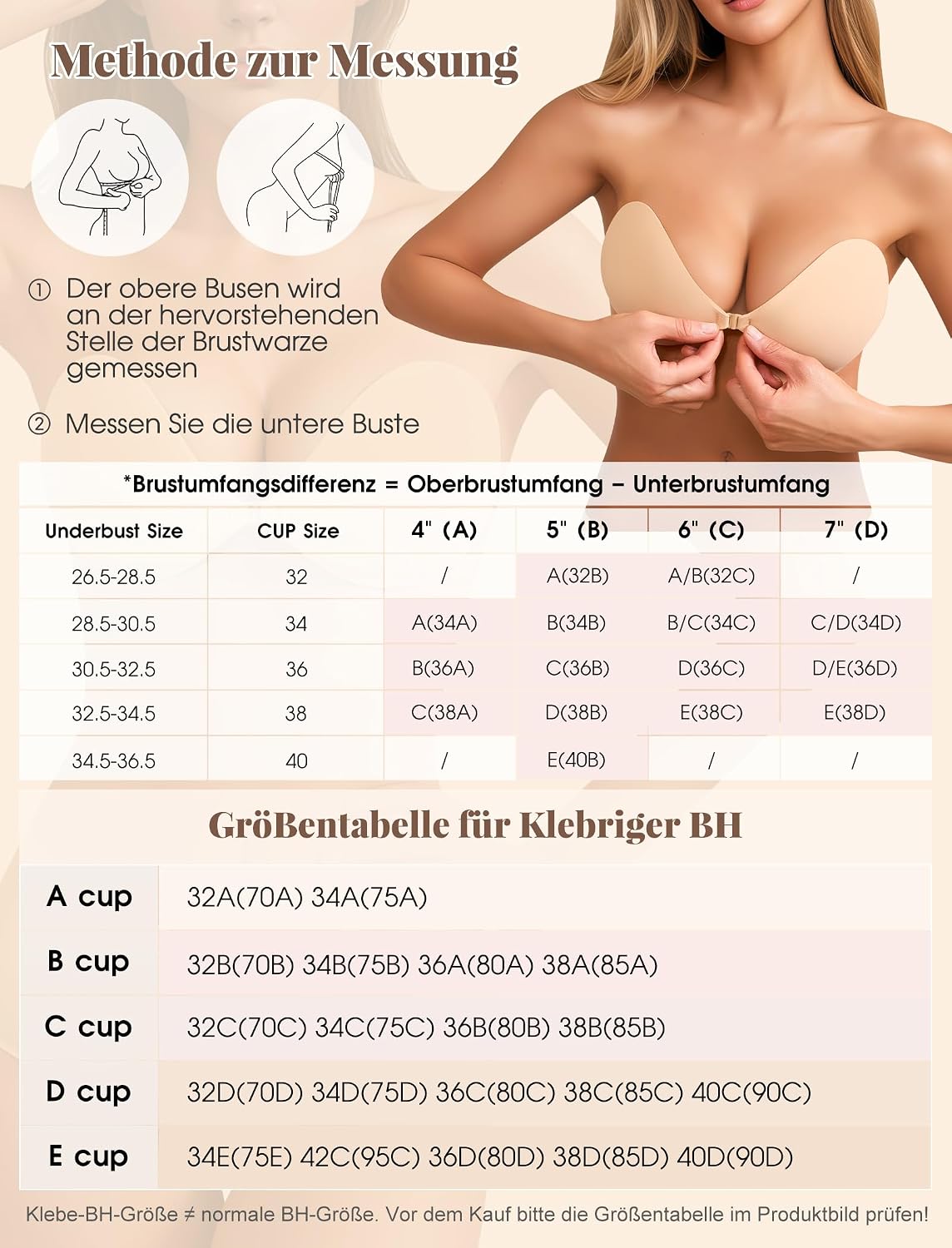 CharJenPro Klebe BH Push up Ohne Träger Unsichtbarer Trägerloser BH Sticky Bra zum Kleben Rückenfreier Klebe-BHS Trägerlos Klebebh Damen große Brust Klebepads kleine brüste für Rückenfreies Kleid und Brautkleid