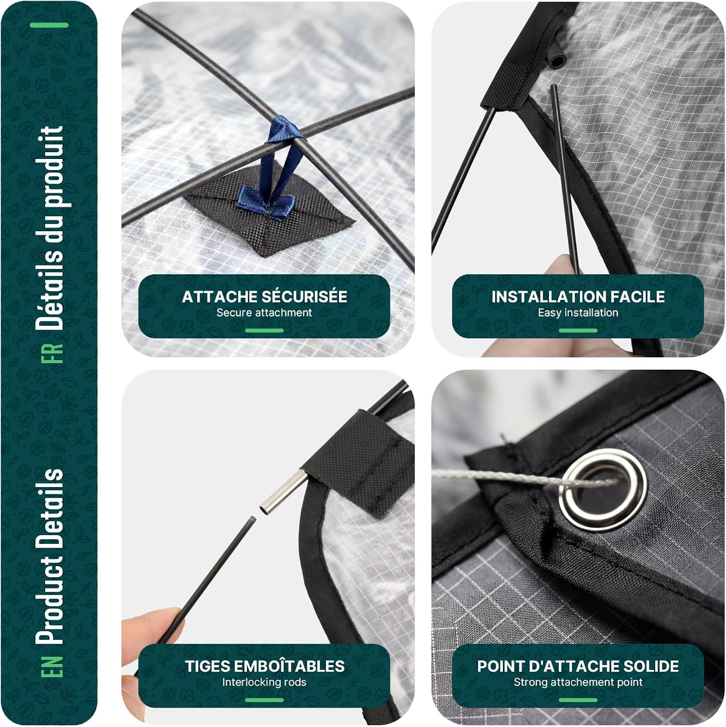 CharJenPro Espantapájaros Cometa Voladora Cultivos Protector de Aves Halcón Ahuyentador Aves Palomas para Exterior Jardín Patio Granja Huerto Repelente Visual Pájaros con Poste Telesc. 4m y 2 Cometas B&G