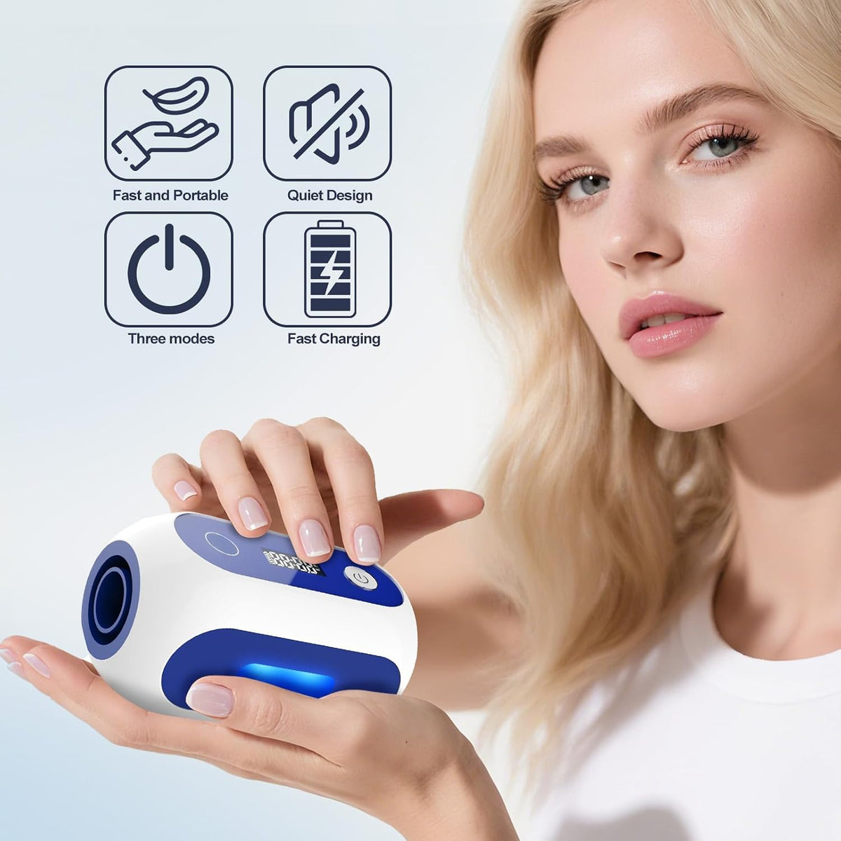 AUTOPDR  Time-Saving & Waterless Household Cleaner Machine, One-Step Start for Tubes | Masks & Small Spaces, Comes with Storage & Travel Bag, Completely Waterless Design