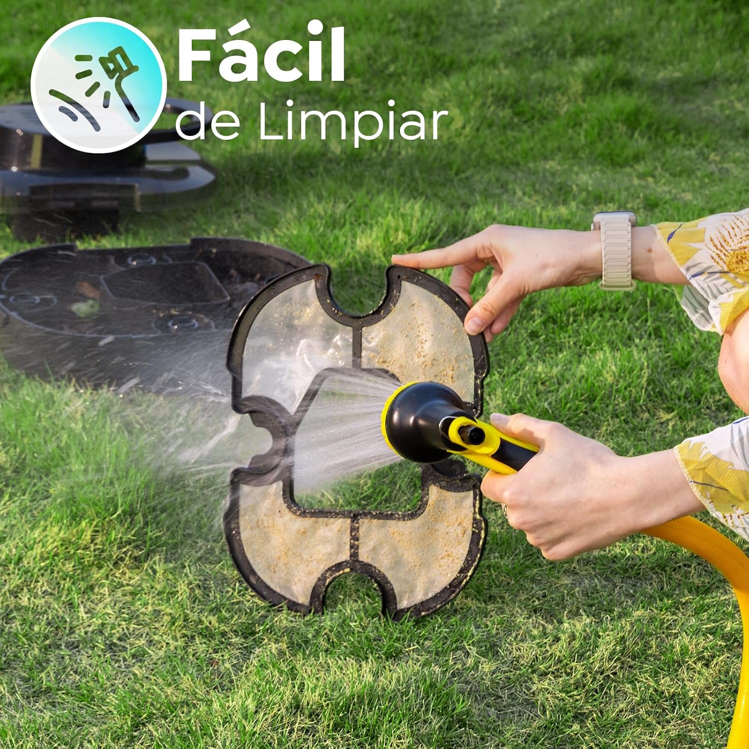 CharJenPro (2026 Upgrade) Robot Limpiafondos Piscina, 120 Min de Limpieza, Doble Motor Robot de Piscina, con Filtración de 180μm, Estacionamiento Auto, para Piscinas Elevadas 100 m², Negro