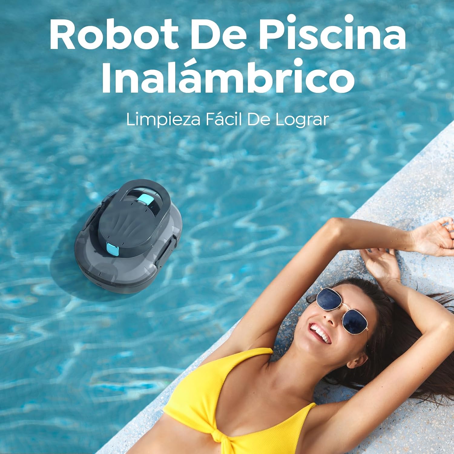 CharJenPro  (2026 Upgrade) Robot Limpiafondos Piscina, 120 Min de Limpieza, Doble Motor Robot de Piscina, con Filtración de 180μm, Estacionamiento Auto, para Piscinas Elevadas 100 m², Gris
