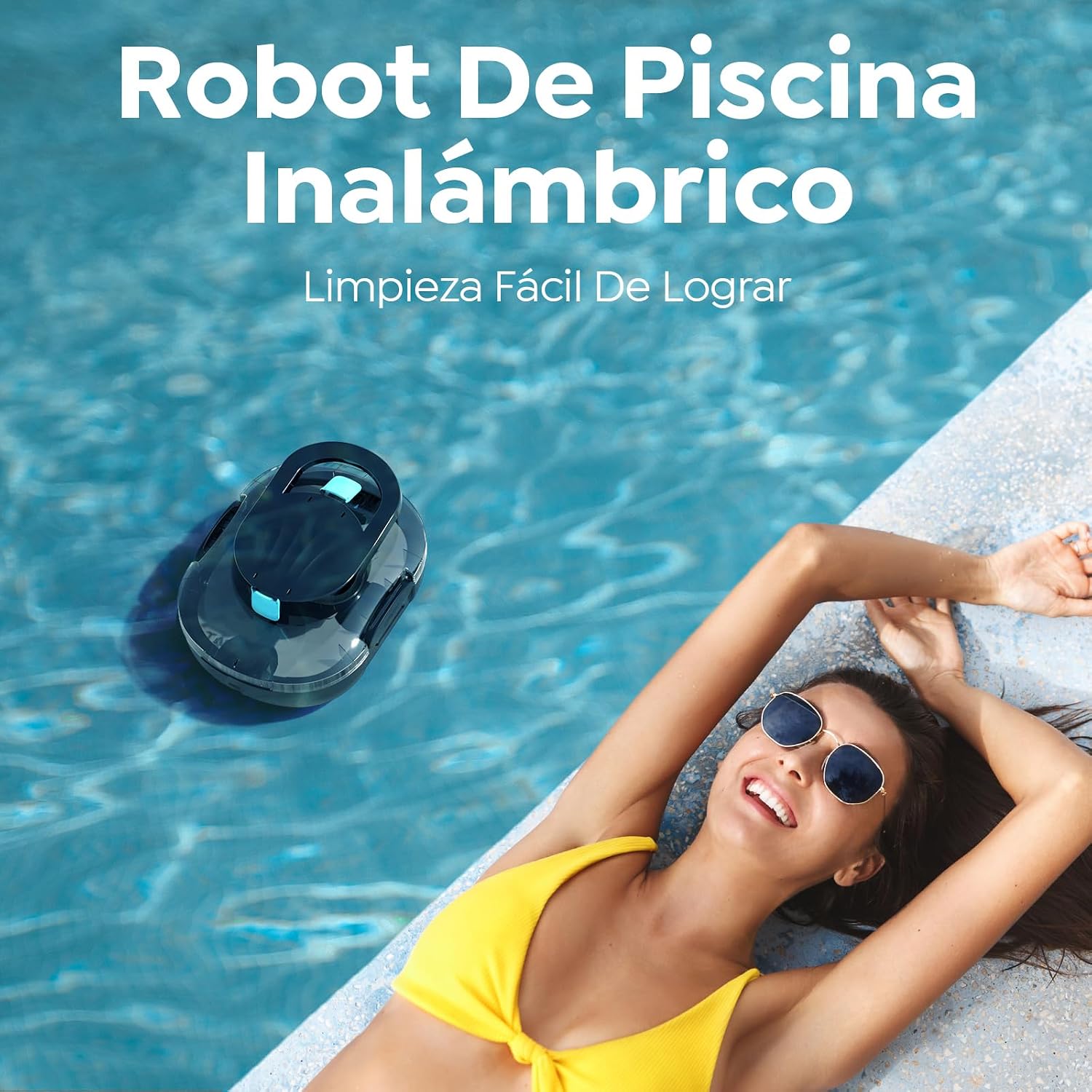 CharJenPro (2026 Upgrade) Robot Limpiafondos Piscina, 120 Min de Limpieza, Doble Motor Robot de Piscina, con Filtración de 180μm, Estacionamiento Auto, para Piscinas Elevadas 100 m², Negro