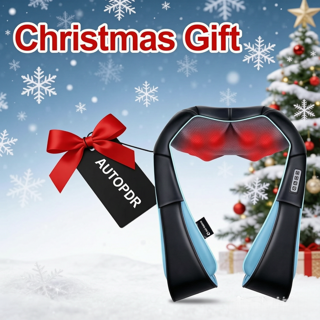 AUTOPDR Women Men Gifts, Shiatsu Back Shoulder & Neck Massager with Heat | Electric Deep Tissue 4D Kneading Massage, Best Gifts for Mom Dad Wife Husband her Him, Christmas, Birthday (NOT Cordless)