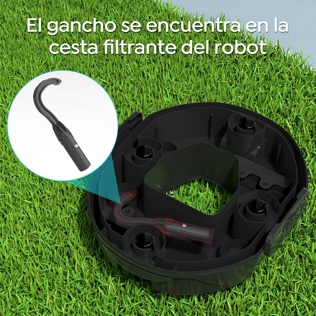 CharJenPro S2 Limpiafondos Piscina, Robot Inalámbrico, Doble Filtración y Doble Motor, 90min Autonomía, 2,5H Carga Rápida,Autoestacionamiento, para Piscinas de Fondo Plano hasta 80m²,Scuro
